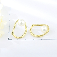 Picture of Most Popular Artificial Pearl Medium Stud Earrings