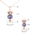Picture of Delicate Artificial Crystal Rose Gold Plated 2 Piece Jewelry Set