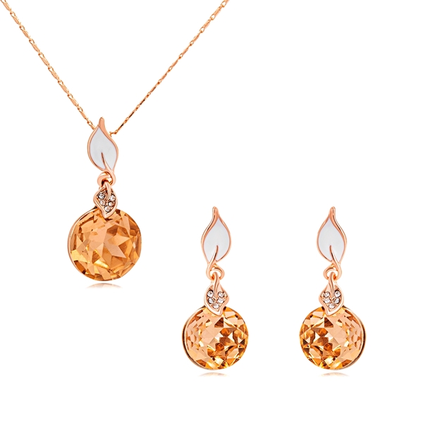 Picture of Attractive Rose Gold Plated Zinc Alloy 2 Piece Jewelry Set For Your Occasions