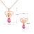 Picture of Charming Pink Artificial Crystal 2 Piece Jewelry Set As a Gift
