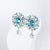Picture of Trendy Blue Big Dangle Earrings with No-Risk Refund