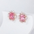 Picture of Medium Pink Stud Earrings Factory Direct Supply