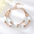 Picture of Shop Rose Gold Plated White Fashion Bracelet with Wow Elements