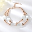 Show details for Shop Rose Gold Plated White Fashion Bracelet with Wow Elements