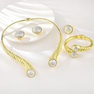 Show details for Latest Big Dubai 4 Piece Jewelry Set