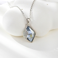 Show details for Small Swarovski Element Pendant Necklace with Fast Shipping