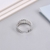 Picture of Zinc Alloy Platinum Plated Adjustable Ring Online Only