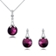 Show details for Hypoallergenic Platinum Plated Classic 2 Piece Jewelry Set Online