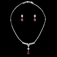 Show details for Fast Selling Red Luxury 2 Piece Jewelry Set from Editor Picks