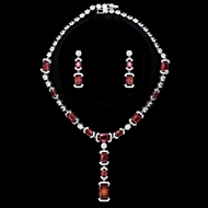 Show details for Great Cubic Zirconia Platinum Plated 2 Piece Jewelry Set