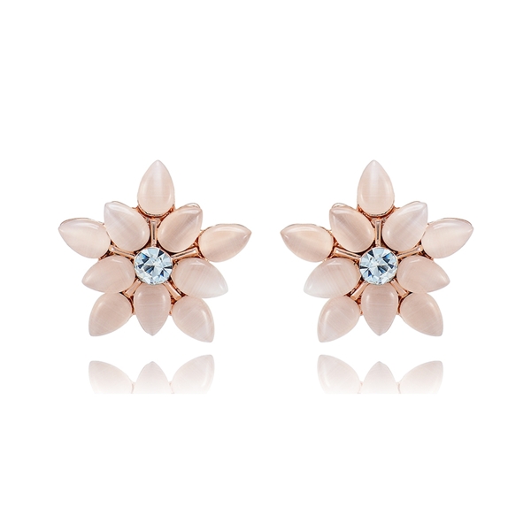 Picture of Zinc Alloy Opal Stud Earrings in Exclusive Design