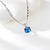 Picture of Platinum Plated Blue Pendant Necklace From Reliable Factory