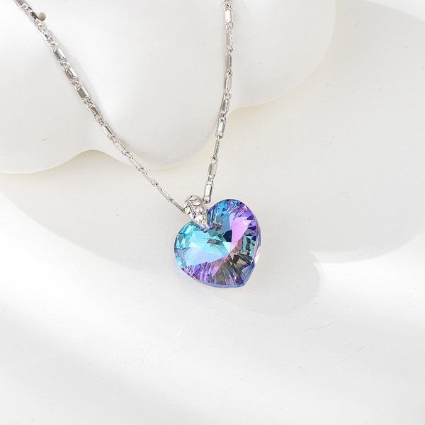 Picture of Pretty Swarovski Element Colorful Pendant Necklace