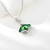 Picture of Platinum Plated Green Pendant Necklace From Reliable Factory