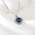 Picture of Delicate Swarovski Element Blue Pendant Necklace