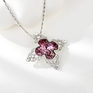 Show details for Zinc Alloy Platinum Plated Pendant Necklace Online Shopping
