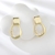 Picture of Nickel Free Gold Plated White Dangle Earrings with No-Risk Refund