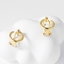 Show details for Designer Gold Plated Small Stud Earrings with No-Risk Return
