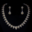 Show details for Purchase Platinum Plated Cubic Zirconia 2 Piece Jewelry Set with Fast Delivery