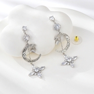Show details for Nice Cubic Zirconia White Dangle Earrings