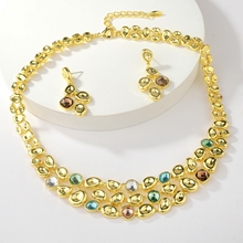 Show details for Zinc Alloy Gold Plated 2 Piece Jewelry Set from Certified Factory