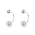 Picture of 925 Sterling Silver Enamel Stud Earrings in Flattering Style