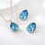 Picture of Distinctive Blue Artificial Crystal 2 Piece Jewelry Set with Low MOQ