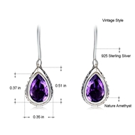 Picture of Medium 925 Sterling Silver Dangle Earrings with Unbeatable Quality