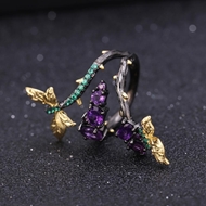 Picture of Copper or Brass Nature Amethyst Fashion Ring at Unbeatable Price