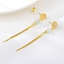 Show details for Top Opal Gold Plated Dangle Earrings