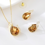 Picture of Nickel Free Gold Plated Small 2 Piece Jewelry Set with No-Risk Refund
