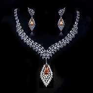 Show details for Copper or Brass Big 2 Piece Jewelry Set with Full Guarantee