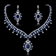 Show details for Fabulous Copper or Brass Cubic Zirconia 2 Piece Jewelry Set with Unbeatable Quality
