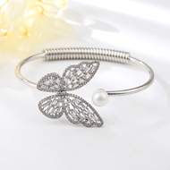 Show details for Nickel Free Platinum Plated Copper or Brass Fashion Bangle with No-Risk Refund