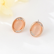 Show details for Rose Gold Plated Classic Stud Earrings with Low Cost