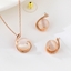Show details for Nice Opal Rose Gold Plated 2 Piece Jewelry Set