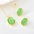 Picture of Eye-Catching Green Gold Plated 2 Piece Jewelry Set with Member Discount