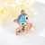Picture of Rose Gold Plated Fox Fashion Ring Online Shopping