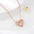 Picture of 925 Sterling Silver Rose Gold Plated Pendant Necklace with Full Guarantee