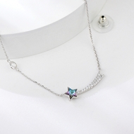 Show details for Inexpensive Platinum Plated Colorful Pendant Necklace for Girlfriend