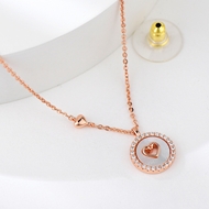 Show details for Distinctive White Small Pendant Necklace with Low MOQ