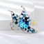 Show details for Blue Zinc Alloy Brooche Wholesale Price