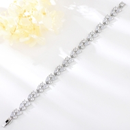 Show details for Nickel Free Platinum Plated Delicate Fashion Bracelet with Easy Return