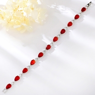 Show details for Shop Platinum Plated Cubic Zirconia Fashion Bracelet with Wow Elements