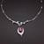 Picture of Platinum Plated Purple Pendant Necklace from Certified Factory