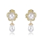 Show details for Distinctive White Big Dangle Earrings
