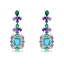 Show details for Top Cubic Zirconia Gold Plated Dangle Earrings
