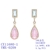 Picture of Great Value Pink Big Dangle Earrings with Full Guarantee