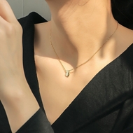 Picture of Staple Small Gold Plated Pendant Necklace