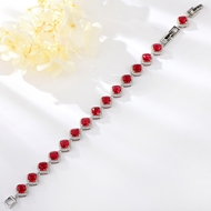 Show details for Popular Cubic Zirconia Red Fashion Bracelet